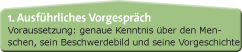 Ausführliches Vorgespräch